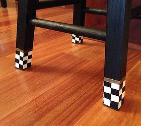 painting a stool with a mackenzie childs look, painted furniture
