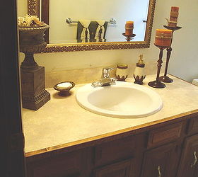 How to Turn Your Tile Counter Top in to Faux Sandstone Without Removal