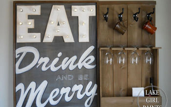 EAT Drink and Be Merry Marquee Sign