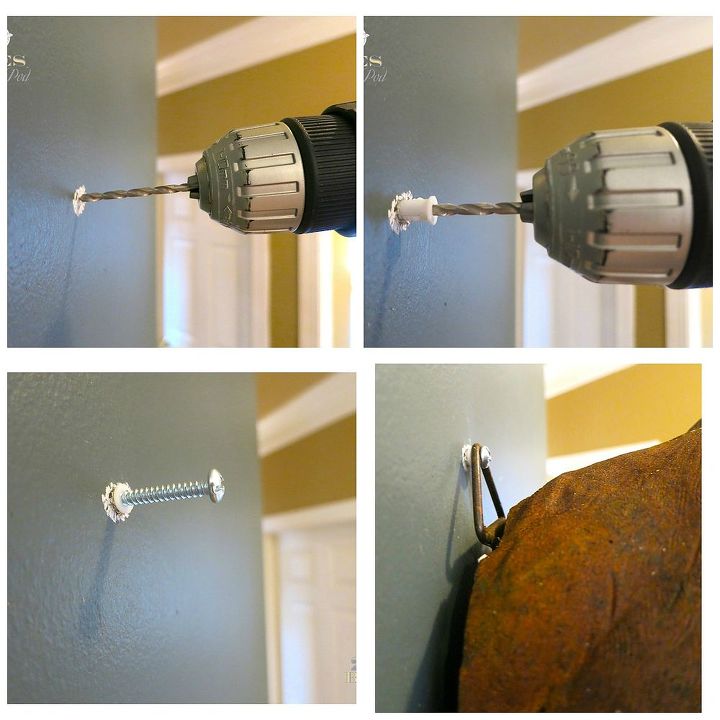 how to hang something heavy when there is no stud in the wall, how to, wall decor