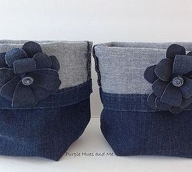 quick easy hand sewn upcycled denim storage basket, crafts, how to, repurposing upcycling, storage ideas