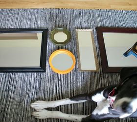 adding light with a mirror gallery, wall decor