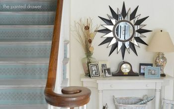 Whitewashed Stairs and a Foyer Update