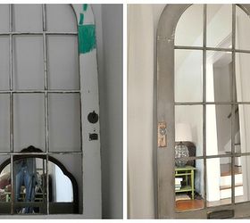 curb rescue door to floor mirror, doors, painted furniture, repurposing upcycling