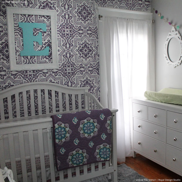 5 Baby Room Decor Accent Walls Ideas With Nursery Stencils Hometalk
