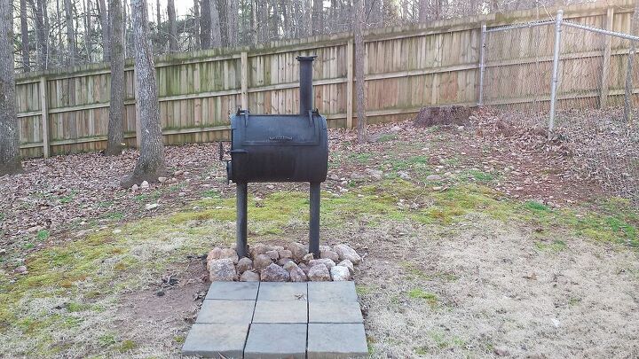 q what to do with a charcoal grill, how to, outdoor furniture, outdoor living