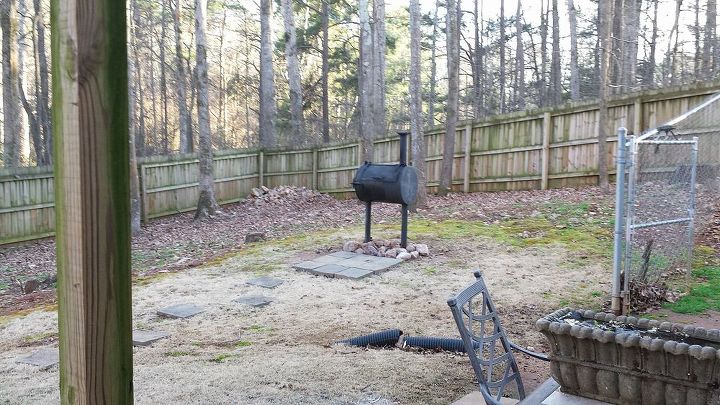 q what to do with a charcoal grill, how to, outdoor furniture, outdoor living