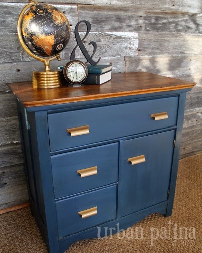 antique wash stand makeover, chalk paint, painted furniture