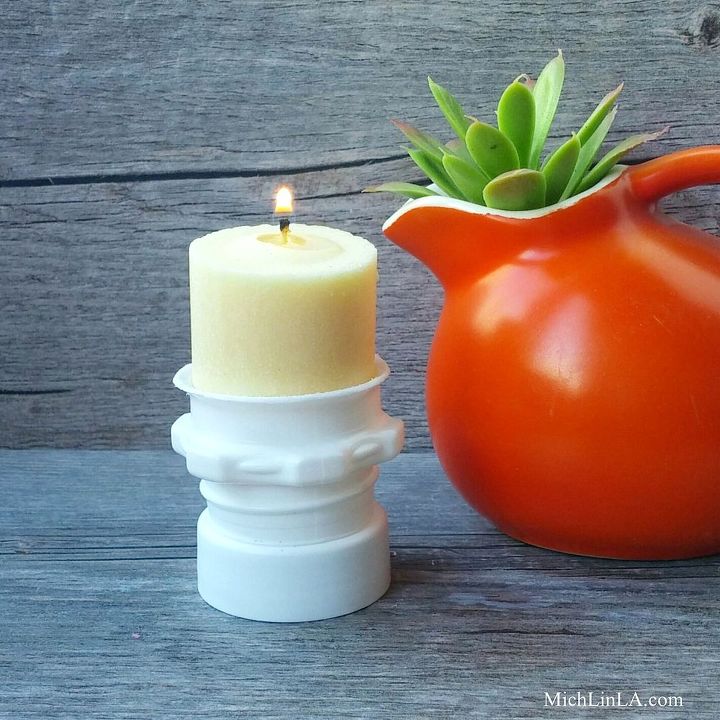 the cutest little upcycled candleholder, crafts, how to, repurposing upcycling