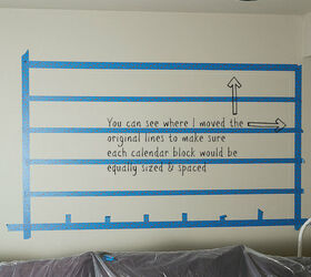 chalkboard paint oversized wall calendar, chalkboard paint, crafts, how to, wall decor
