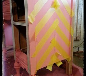 sk s vain pink lady, chalk paint, decoupage, painted furniture