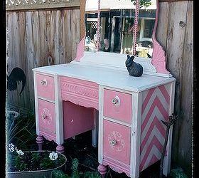 sk s vain pink lady, chalk paint, decoupage, painted furniture