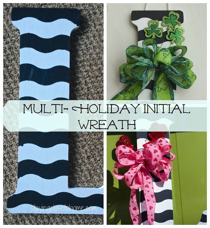 diy initial door hanger, crafts, how to, seasonal holiday decor, valentines day ideas