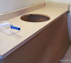 how to paint a formica countertop, bathroom ideas, countertops, how to, painting