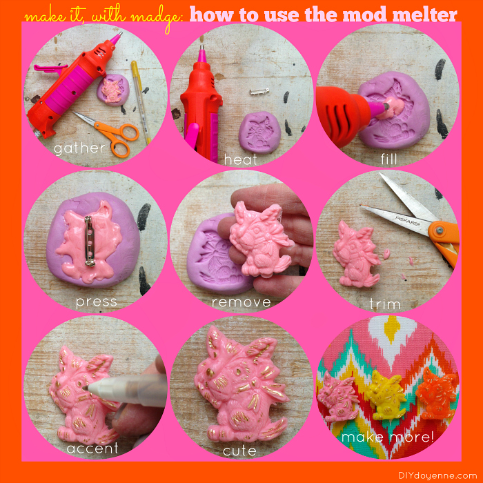 how to use the mod melter, crafts, how to