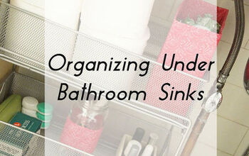 Organizar bajo los lavabos del baño