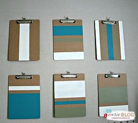 colorblock clipboards functional wall art, crafts, home office, how to, organizing