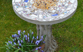 How to Make a Mosaic Bird Feeding Table