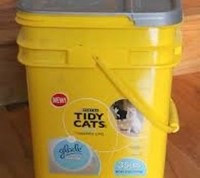 upcycle ideas for 40 lb cat litter buckets