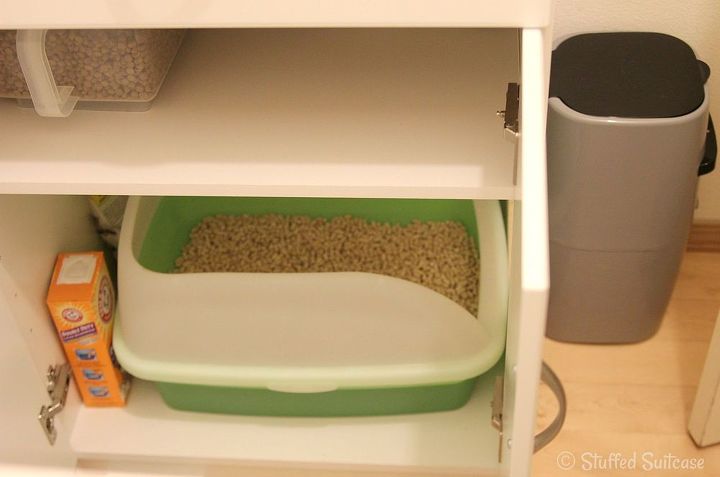 diy litter box furniture cabinet, kitchen cabinets, laundry rooms, organizing, pets animals, repurposing upcycling