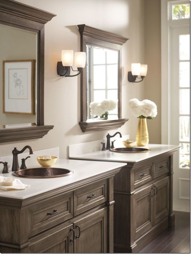 bathroom remodel projects that cost less than 100 but look expensive, bathroom ideas, southernhospitalityblog com via Pinterest