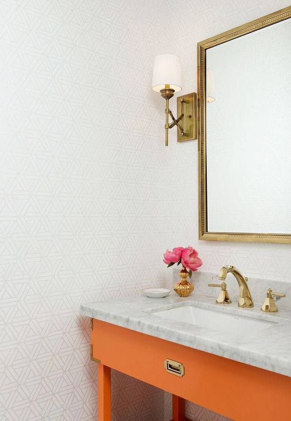 bathroom remodel projects that cost less than 100 but look expensive, bathroom ideas, Halliehenleydesign com via Pinterest