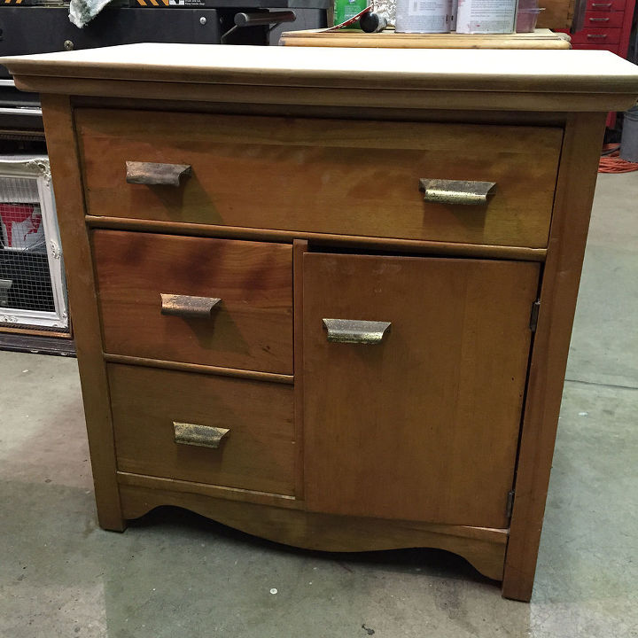antique wash stand makeover, chalk paint, painted furniture