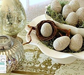diy german glass glitter easter eggs easter, crafts, decoupage, easter decorations, how to, seasonal holiday decor
