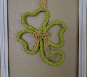 st patrick s day shamrock wreath made from hangers, crafts, how to, repurposing upcycling, seasonal holiday decor, wreaths
