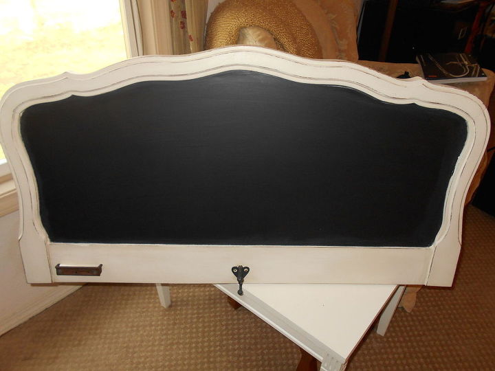 my before 1 of 2 headboard, painted furniture