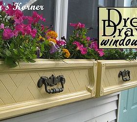 dresser drawer upcyle window boxes