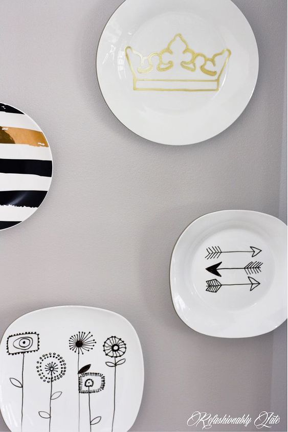diy wall plates, crafts, wall decor