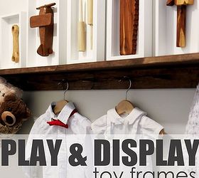 play display toys in a frame, bedroom ideas, repurposing upcycling, shelving ideas, wall decor, woodworking projects