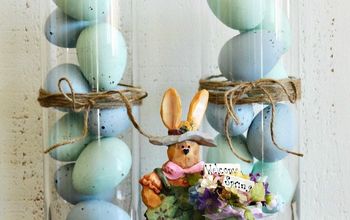 Viste tus viejos huevos de Pascua de plástico con pintura