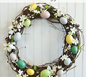 diy egg wreath, crafts, easter decorations, how to, seasonal holiday decor, wreaths