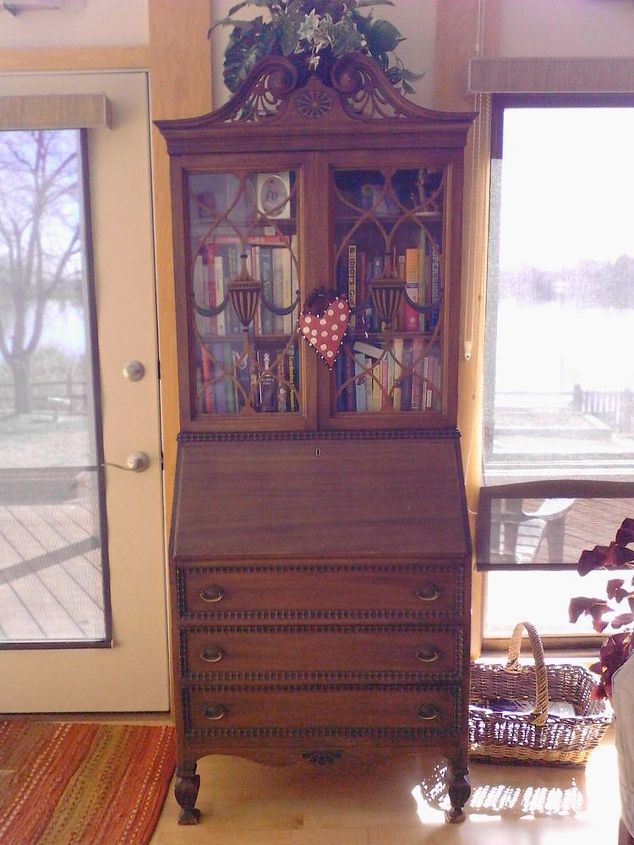 should i paint this antique secretary or refinish it, Taken in daylight