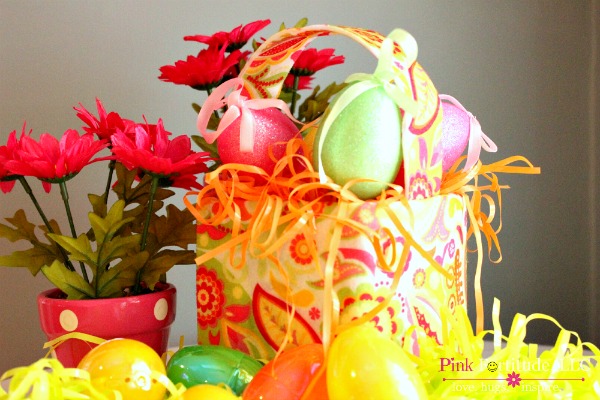 lilly pulitzer inspired easter basket craft, crafts, decoupage, easter decorations, seasonal holiday decor