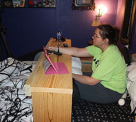 copycat ikea rolling bed table, diy, painted furniture, woodworking projects, We can t decide on a finish for either table