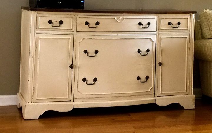 sideboard rescue, chalk paint, how to, painted furniture
