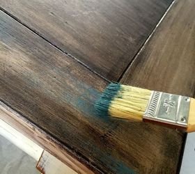 chalk paint brush marks