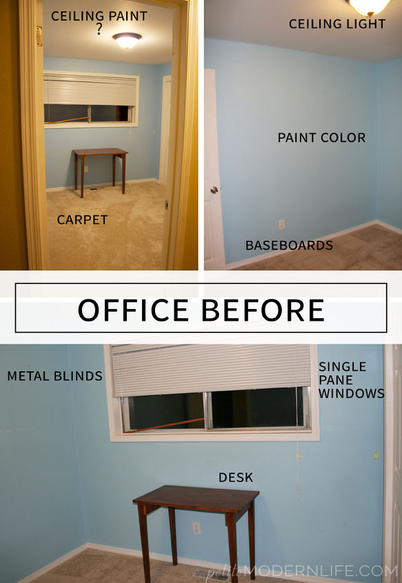 black white gold office makeover, home office, lighting, painting, wall decor