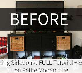 diy floating sideboard credenza, diy, entertainment rec rooms, living room ideas, painted furniture, repurposing upcycling, woodworking projects