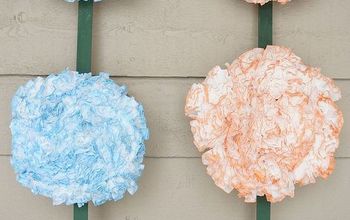 Spring Flower Pot Decor Using Coffee Filters and a Box!