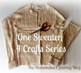 the made in minutes sweater pillow, crafts, how to, repurposing upcycling