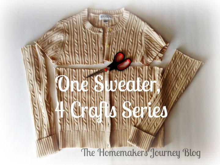 the made in minutes sweater pillow, crafts, how to, repurposing upcycling