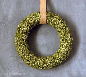 diy split pea wreath, crafts, decoupage, how to, repurposing upcycling, seasonal holiday decor, wreaths