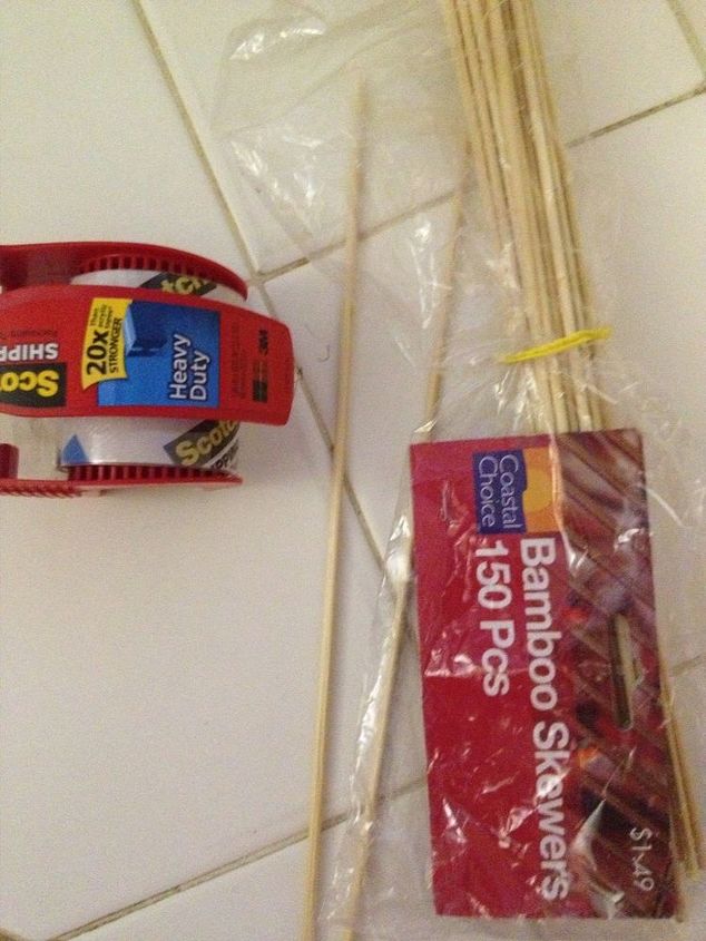 how i fixed a damaged blind in less than 5 minutes, home maintenance repairs, how to, window treatments, windows, a small piece of packing tape bamboo skewer