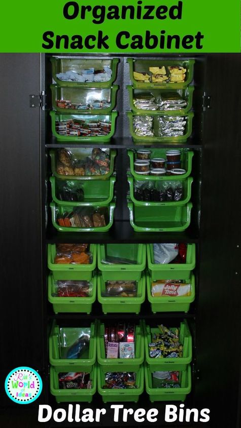 organized snack cabinet, kitchen cabinets, kitchen design, organizing, storage ideas