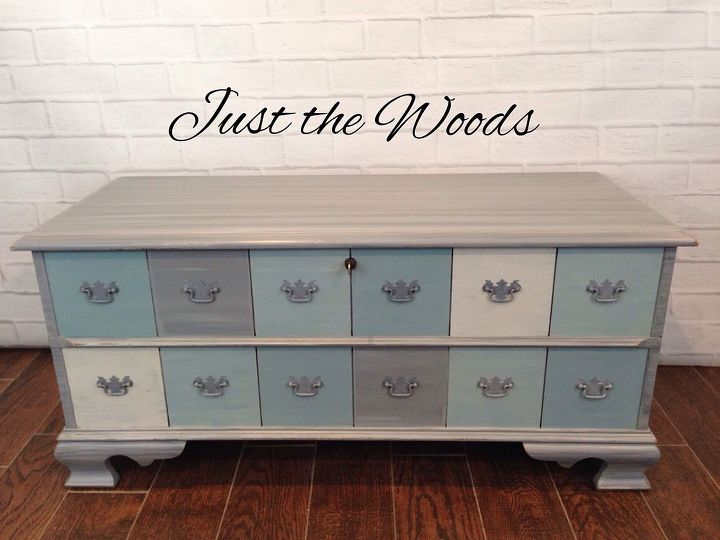 winter blues lane cedar chest, painted furniture, woodworking projects