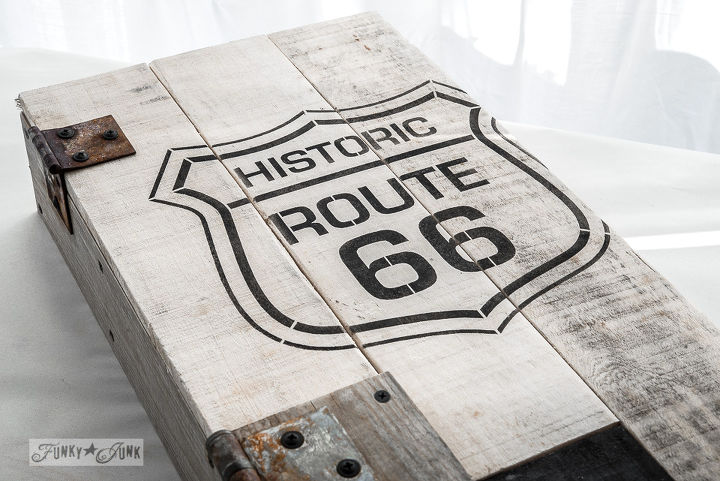 a route 66 styled pallet wood cupboard done easy, crafts, pallet, repurposing upcycling, woodworking projects